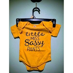 Little Miss Sassy Pants Ruffled Onesie